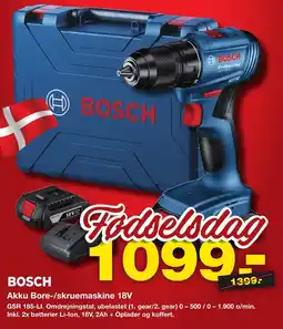 Bauhaus Bosch Akku Bore-/skruemaskine 18V tilbud