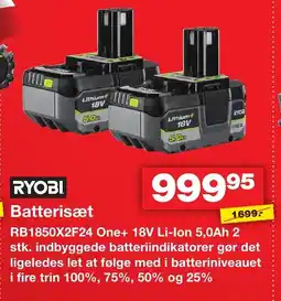 Bauhaus Ryobi batterisæt tilbud
