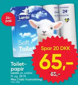 BigDollar Lambi toilet-papir tilbud