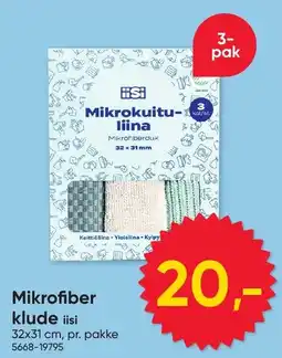 BigDollar iisi mikrofiber klude tilbud