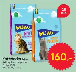 BigDollar Mjau kattfoder kylling tilbud