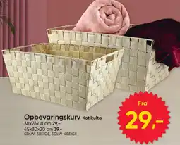BigDollar Kotikulta Opbevaringskurv tilbud