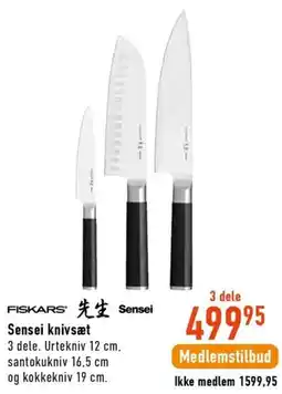 Imerco Fiskars Sensei knivsæt tilbud