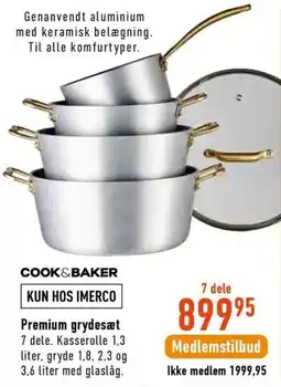 Imerco Cook&Baker Premium grydesæt tilbud
