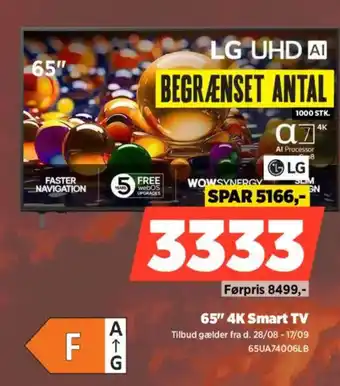 Power LG 65" 4K Smart TV tilbud
