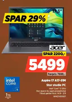 Power Acer Aspire 17 A17-51M tilbud