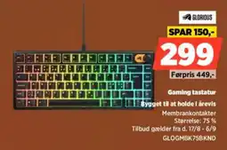 Power Glorious Gaming tastatur tilbud