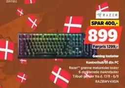 Power Razer gaming tastatur tilbud
