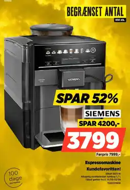 Power Siemens Espressomaskine tilbud