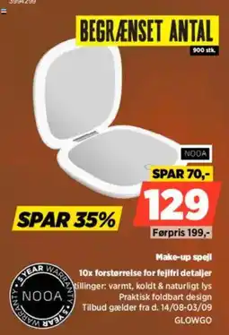 Power Nooa make-up spejl tilbud