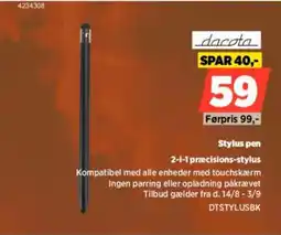 Power dacota Stylus pen tilbud