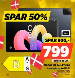Power Tcl tab 10l gen 4 tablet tilbud