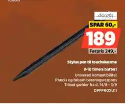 Power Dacota Stylus pen til touchskærme tilbud