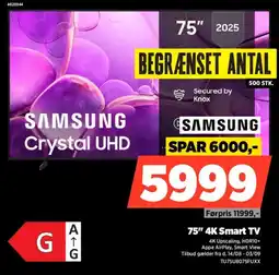 Power Samsung Crystal UHD 75" tilbud