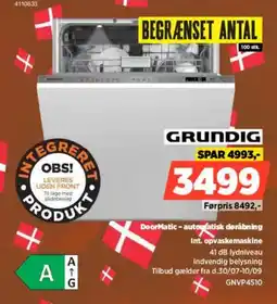 Power Grundig int. opvaskemaskine tilbud
