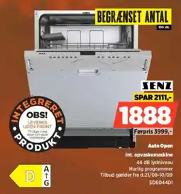 Power Senz int. opvaskemaskine tilbud