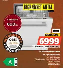 Power Miele int. opvaskemaskine tilbud