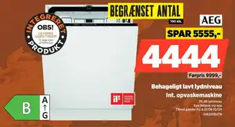 Power AEG Int. opvaskemaskine tilbud
