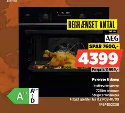 Power Aeg pyrolyse & damp indbygningsovn tilbud