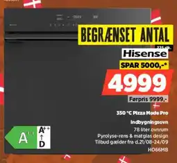 Power Hisense 350 °C Pizza Mode Pro Indbygningsovn tilbud