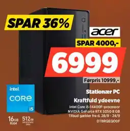Power Acer Stationær PC tilbud