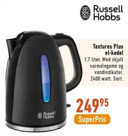 Imerco Russell Hobbs Textures Plus el-kedel tilbud
