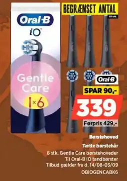 Power Oral-B Gentle Care børstehoveder tilbud