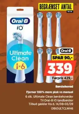 Power Oral-B Borstehovecd Fjener 100% Mere Plak vs Manuel tilbud