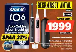 Power Oral-B iO6 Elektrisk Tandborste Professional Ren Foleise tilbud