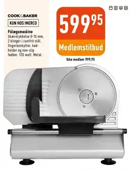 Imerco Cook&Baker Pålægsmaskine tilbud