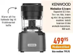 Imerco Kenwood Minihakker & kværn tilbud