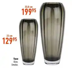 Imerco Vase Glas. Smoke. tilbud