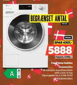 Power Miele vaskemaskine tilbud