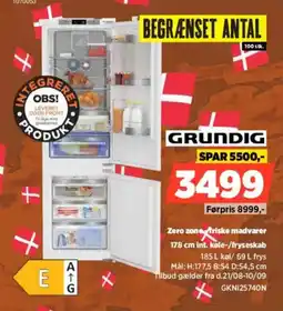Power Grundig zero zone friske madvarer tilbud