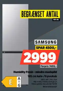 Power Samsung Humidity Fresh - mindre madspild 185 cm køle-/fryseskab tilbud