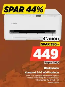 Power Canon Blækprinter Kompakt 3-i-1 Wi-Fi-printer tilbud