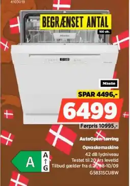 Power Miele Opvaskemaskine tilbud