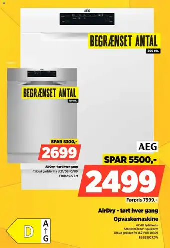 Power AEG Opvaskemaskine tilbud