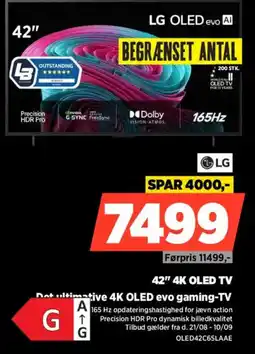 Power LG 42" 4K OLED TV tilbud
