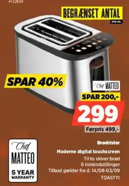Power Chef Matteo Brødrister tilbud