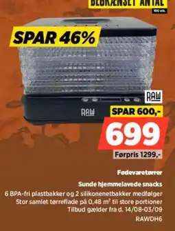 Power Raw Fødevaretørre tilbud