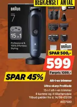 Power Braun alt-i-en trimmer tilbud