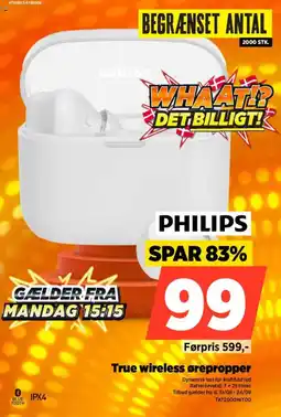 Power Philips True wireless ørepropper tilbud