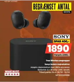 Power Sony True Wireless ørepropper tilbud