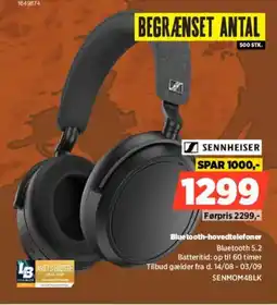 Power Sennheiser Bluetooth-hovedtelefoner tilbud