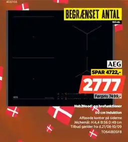 Power AEG 60 cm induktion tilbud