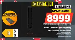 Power Siemens Home Connect app-betjening 80 cm induktionsemhætte tilbud