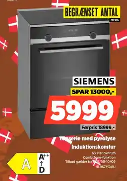 Power Siemens forserie med pyrolyse induktionskomfur tilbud