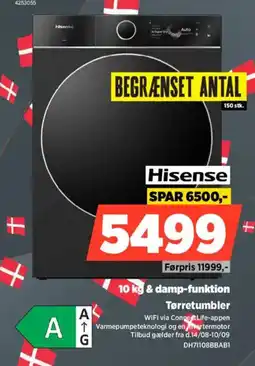 Power Hisense tørretumbler tilbud