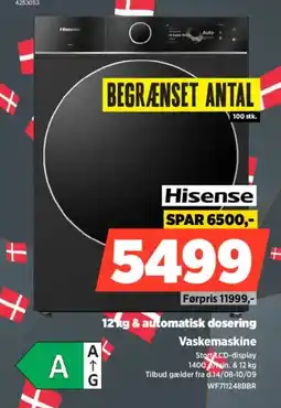 Power Hisense Vaskemaskine tilbud